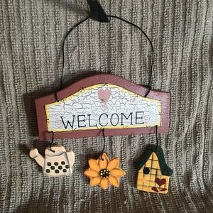 Wooden Welcome Mini Hanging